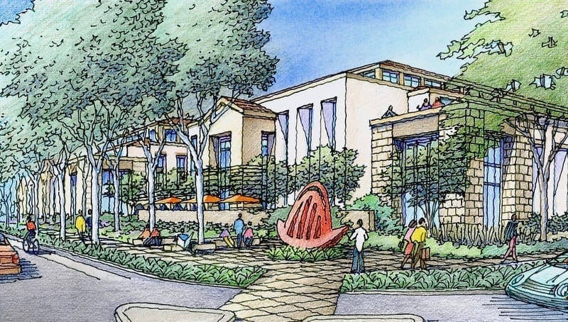 Main Street Cupertino Entry Rendering